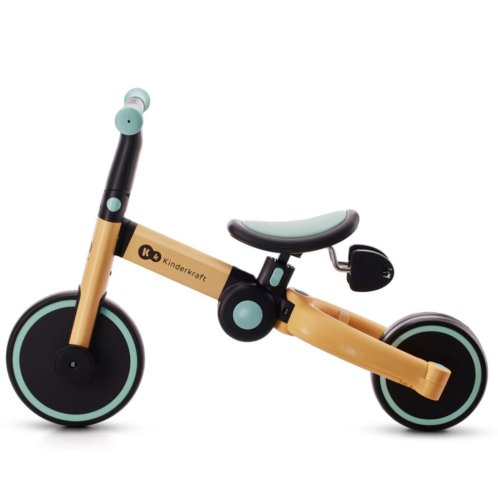 Kolmipyörä 3in1 Kinderkraft 4Trike, kultainen/sininen hinta ja tiedot | Kolmipyörät | hobbyhall.fi