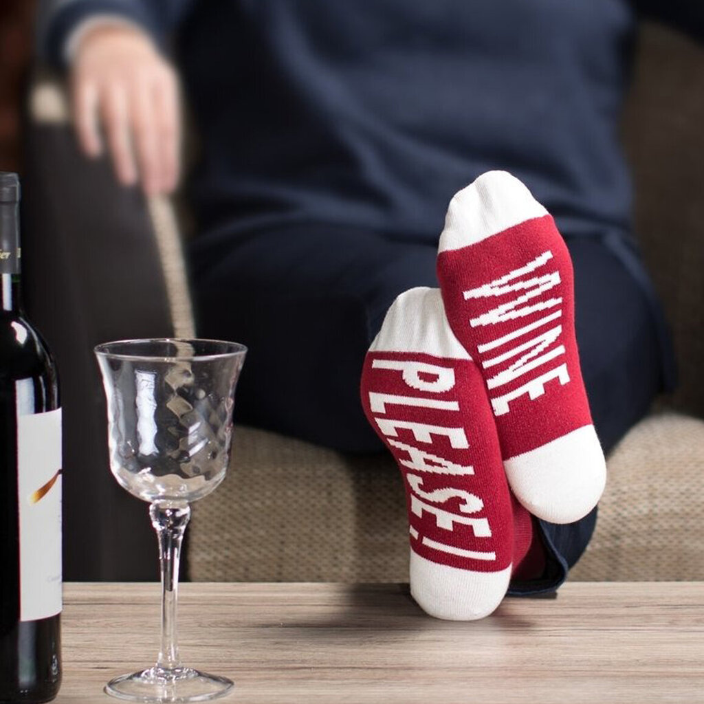 Vincent Creation® "Wine Please" Puuvillasukat, 1 pari hinta ja tiedot | Naisten sukat | hobbyhall.fi