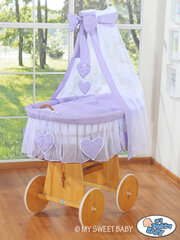 Vauvan kehto Moses Basket - Amelie lila hinta ja tiedot | Pinnasängyt | hobbyhall.fi