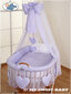 Vauvan kehto Moses Basket - Amelie lila hinta ja tiedot | Pinnasängyt | hobbyhall.fi