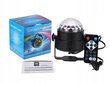 LED RGB DISCO BALL Seitsemän väriyhdistelmää FLASH-toiminto hinta ja tiedot | Pöytävalaisimet | hobbyhall.fi