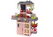 Lean Toys interaktiivinen lasten keittiö, vaaleanpunainen hinta ja tiedot | Tyttöjen lelut | hobbyhall.fi