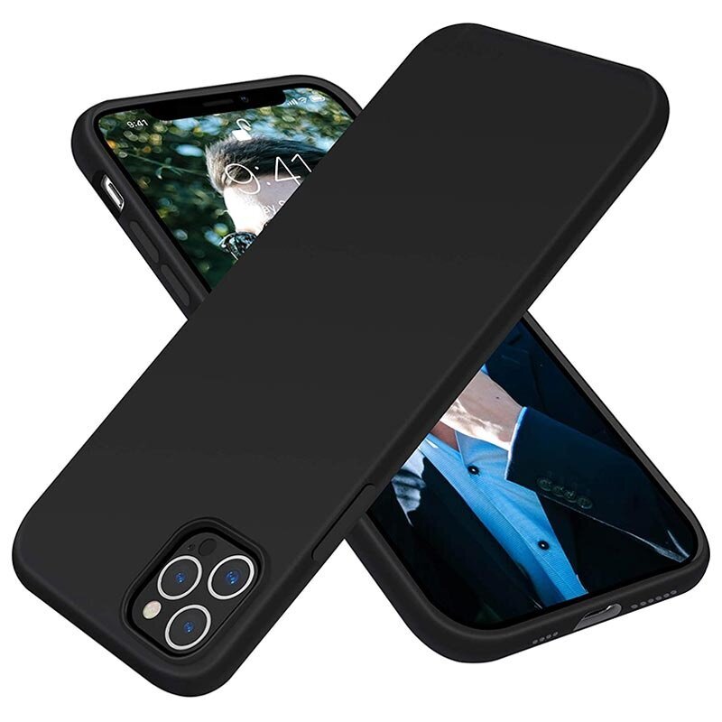 LIQUID SILICONE -kotelo Iphone 12 PRO MAX:lle, musta hinta ja tiedot | Puhelimen kuoret ja kotelot | hobbyhall.fi