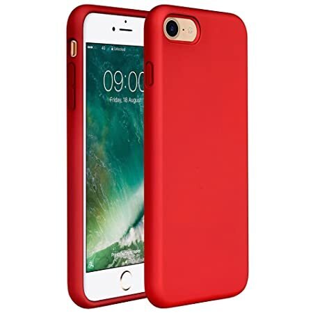 LIQUID SILICONE -kotelo Iphone 7/8:lle, punainen