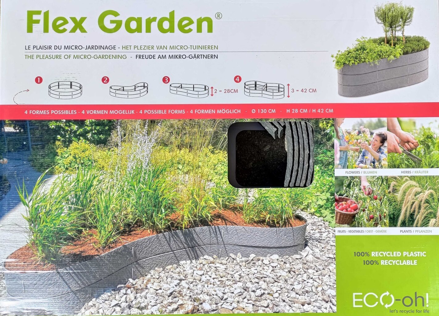 Flex Garden 4in1 130cm x 14cm x 2kpl hinta ja tiedot | Kasvihuoneet | hobbyhall.fi