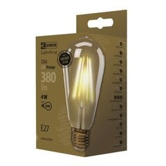 EMOS Vintage ST64 4W E27 WW+ LED-lamppu hinta ja tiedot | Lamput | hobbyhall.fi