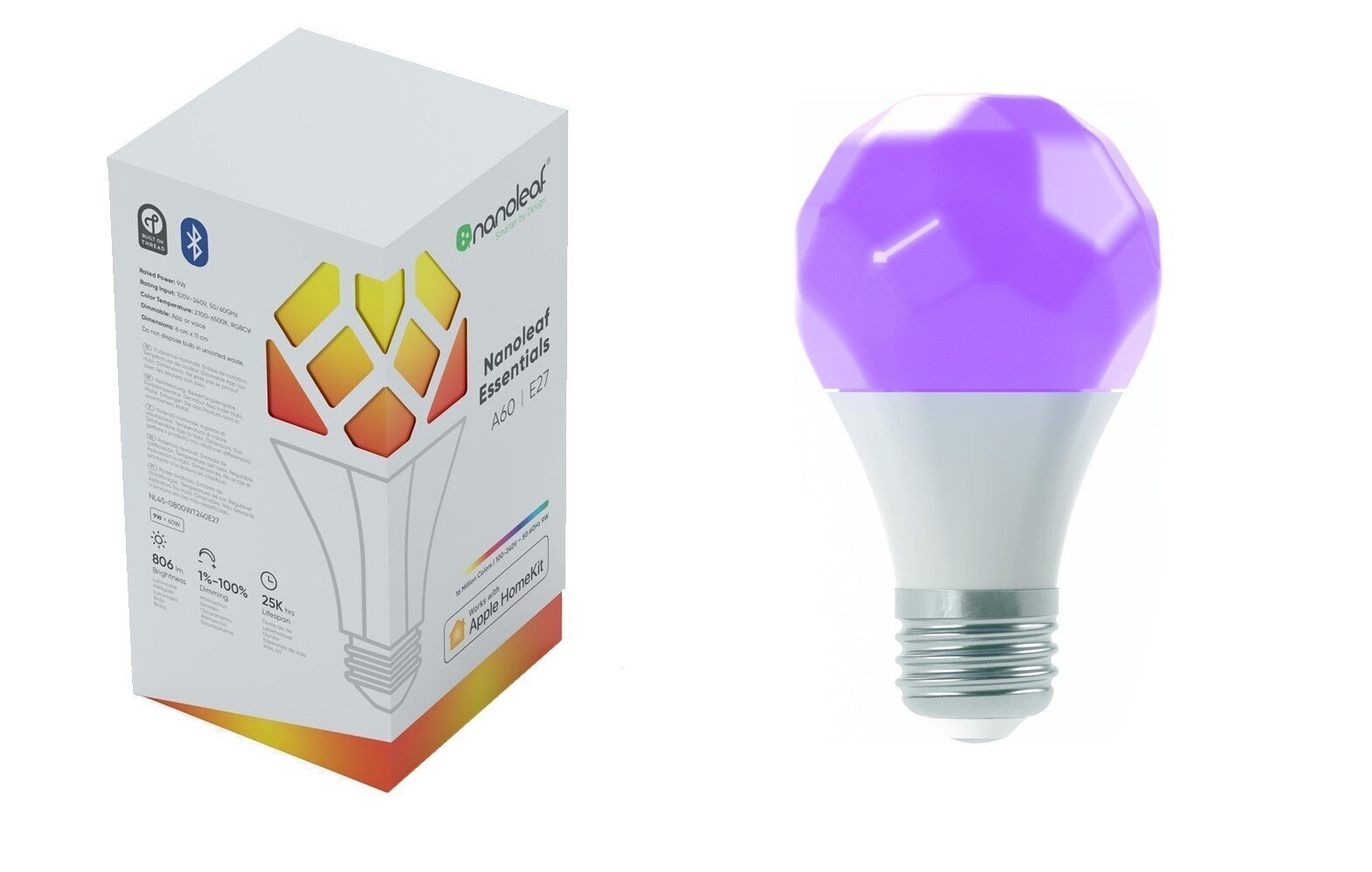 Nanoleaf Essentials Smart A19 Bulb 1100L hinta ja tiedot | Lamput | hobbyhall.fi