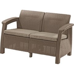 Corfu Love Seat puutarhasohva, beige hinta ja tiedot | Puutarhatuolit | hobbyhall.fi