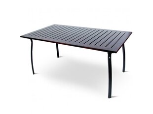 Pöytä Patio Astor 160x90, harmaa/ruskea hinta ja tiedot | Puutarhapöydät | hobbyhall.fi