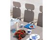 Pöytä Libeccio Tortora 100 x 160/220 x 74 cm, ruskea hinta ja tiedot | Puutarhapöydät | hobbyhall.fi