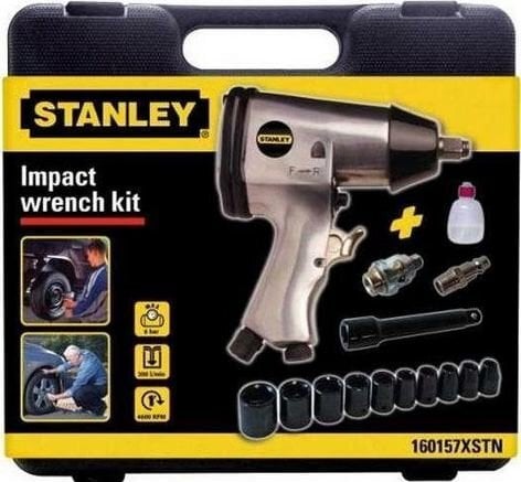 Stanley 1/2" 260 Nm (160157XSTN) Pneumaattinen jakoavain hinta ja tiedot | Lisätarvikkeet autoiluun | hobbyhall.fi