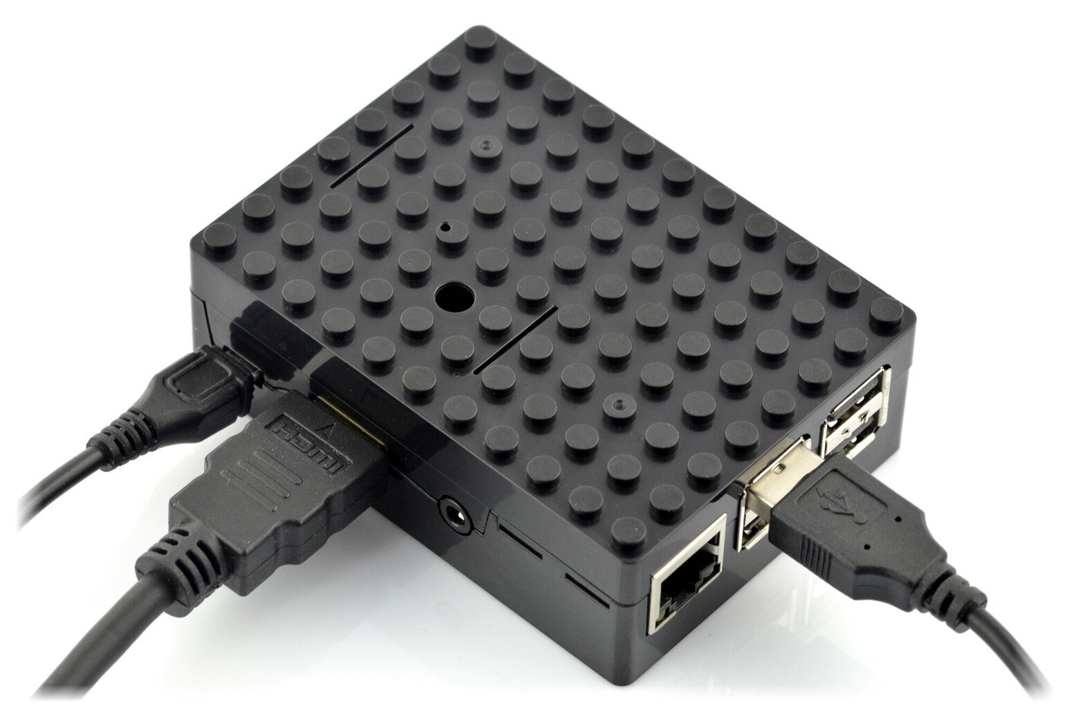 Kotelo Raspberry Pi 3B+/3B/2B:lle Pi-Blox, musta hinta ja tiedot | Mikrokontrollerit | hobbyhall.fi