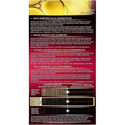 Hiusväri Schwarzkopf Palette Deluxe, 750 Chocolate Brown hinta ja tiedot | Hiusvärit | hobbyhall.fi