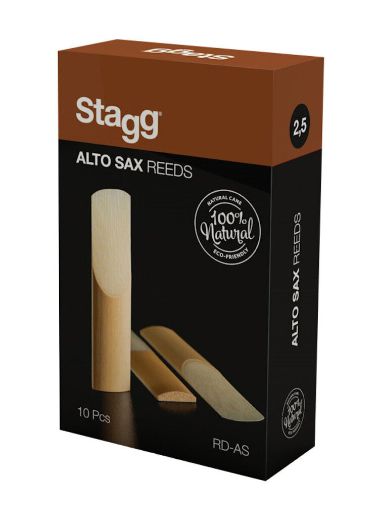 Stagg, Saksofonin alttoviulukieli, RD-AS (paksuus 2,5 mm) hinta ja tiedot | Soittimien lisätarvikkeet | hobbyhall.fi