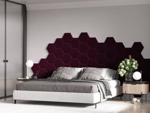 Cosmopolitan Design Lovon L1-pehmeät seinäpaneelit, 3 kpl, punainen hinta ja tiedot | Pehmeät seinäpaneelit | hobbyhall.fi