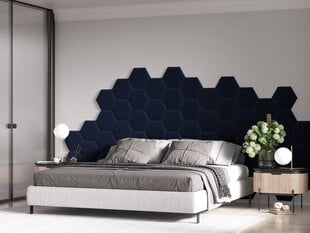 Cosmopolitan Design Lovon L6-pehmeät seinäpaneelit, 3 kpl, sininen hinta ja tiedot | Pehmeät seinäpaneelit | hobbyhall.fi