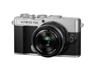 Olympus PEN E-P7 + 17mm F1.8, hopean värinen hinta ja tiedot | Kamerat | hobbyhall.fi