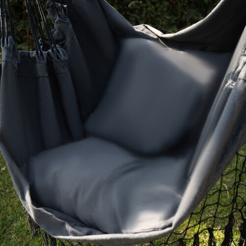 Riipputuoli - Brasilialainen tummanharmaa tuoli, 150x120 cm hinta ja tiedot | Riippumatot | hobbyhall.fi