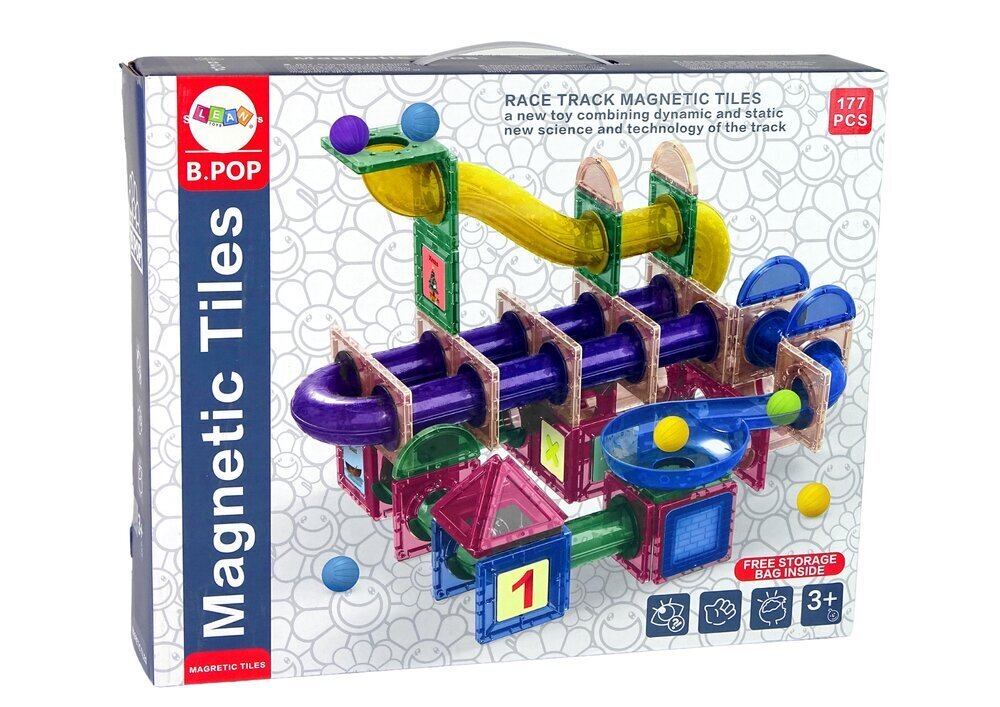 Pallorata Lean Toys Magnetic Blocks hinta ja tiedot | Poikien lelut | hobbyhall.fi