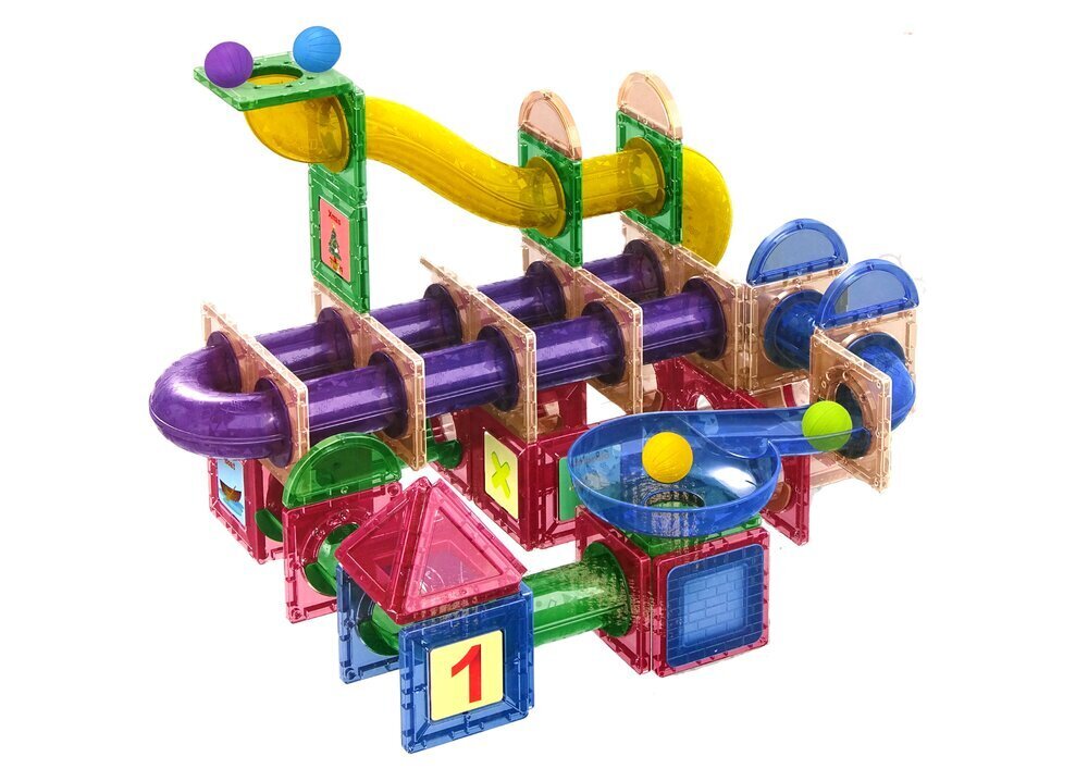 Pallorata Lean Toys Magnetic Blocks hinta ja tiedot | Poikien lelut | hobbyhall.fi
