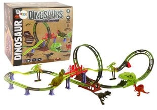 Rada Lean Toys Dinosaur -rautatie hinta ja tiedot | Poikien lelut | hobbyhall.fi