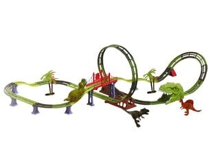 Rada Lean Toys Dinosaur -rautatie hinta ja tiedot | Poikien lelut | hobbyhall.fi