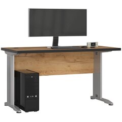 Tietokonepöytä BM-135, tummanruskea hinta ja tiedot | Tietokonepöydät ja työpöydät | hobbyhall.fi
