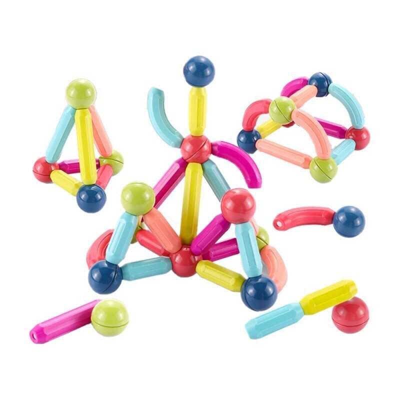 Lean Toys magneettipalikat, 145 palaa hinta ja tiedot | LEGOT ja rakennuslelut | hobbyhall.fi