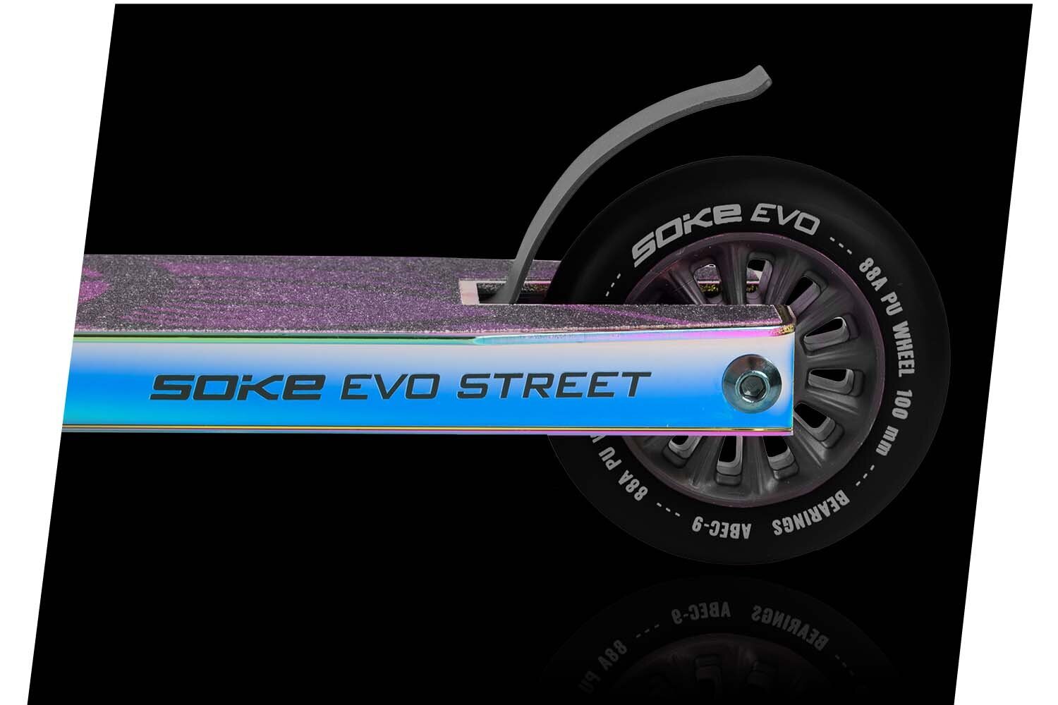 Street stunt-Potkulauta, SOKE EVO, uuskromi hinta ja tiedot | Potkulaudat | hobbyhall.fi