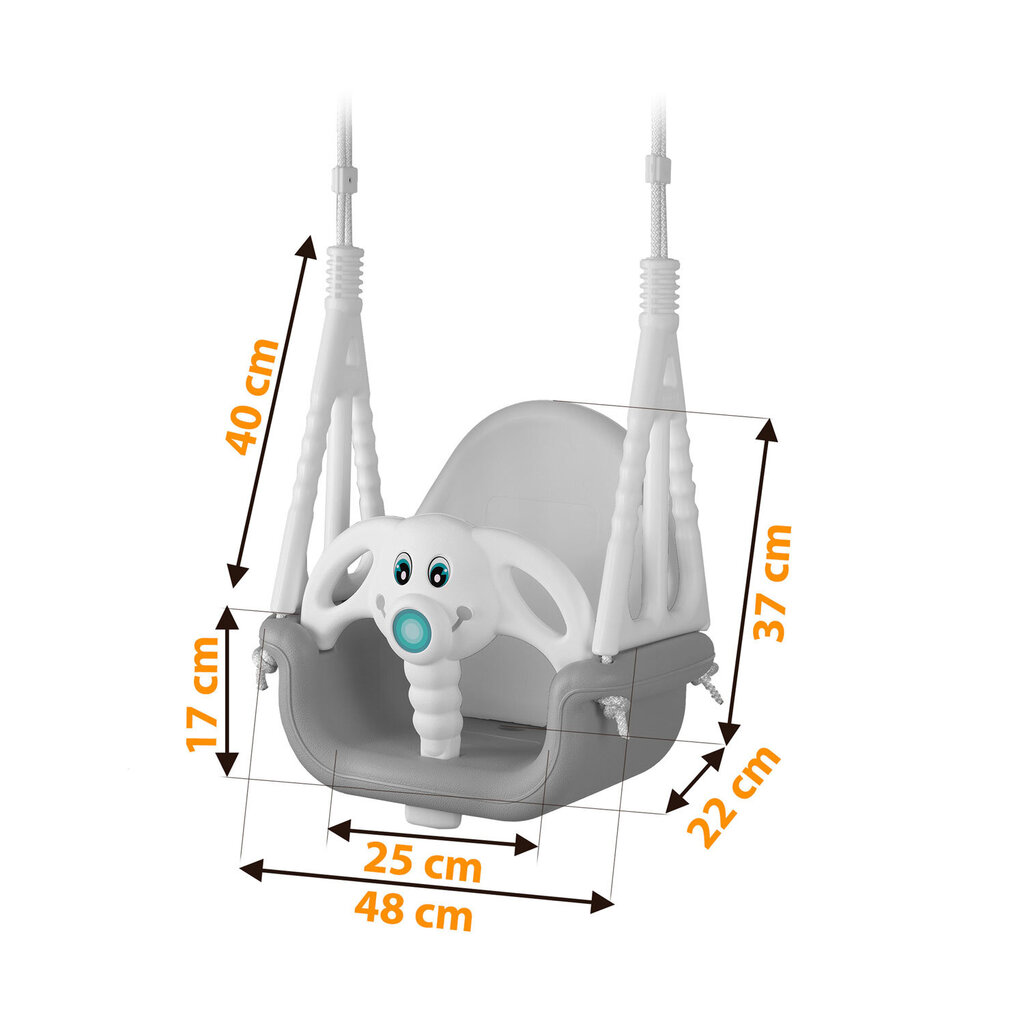 Lasten keinu valkoinen ja harmaa hinta ja tiedot | Keinut | hobbyhall.fi