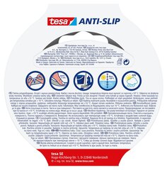 TESA® liukastumisenestoteippi (musta), 5m x 25mm hinta ja tiedot | Käsityökalut | hobbyhall.fi