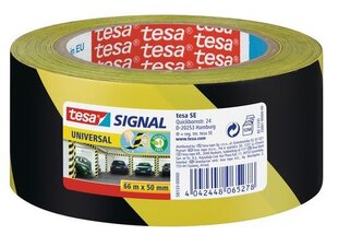 Merkintä- ja varoitusnauha Tesa® Signal (keltainen / musta), 66m x 50mm hinta ja tiedot | Käsityökalut | hobbyhall.fi