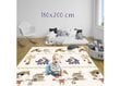 Taitettava kaksipuolinen leikkimatto 200 x 150 x 1 cm hinta ja tiedot | Vauvan lelut | hobbyhall.fi