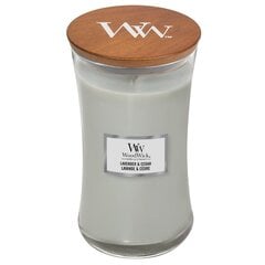 WoodWick Tuoksukynttilä Lavender & Cedar, 609 g hinta ja tiedot | Kynttilät ja kynttilänjalat | hobbyhall.fi