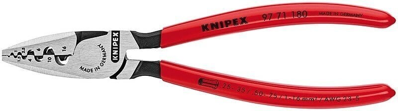 Liitinpihdit 0,25-16mm2, Knipex hinta ja tiedot | Käsityökalut | hobbyhall.fi