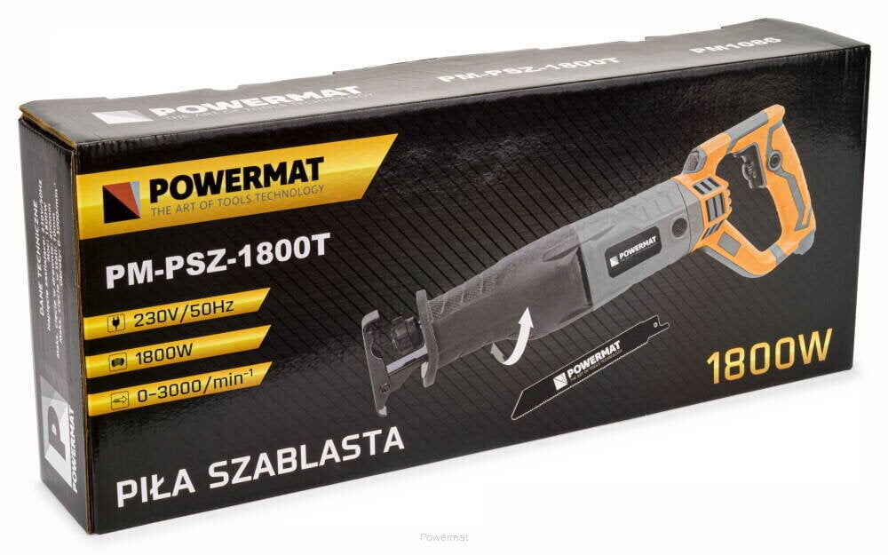 PowerMat PM-PSZ-1800T -lineaarisaha hinta ja tiedot | Sahat ja sirkkelit | hobbyhall.fi