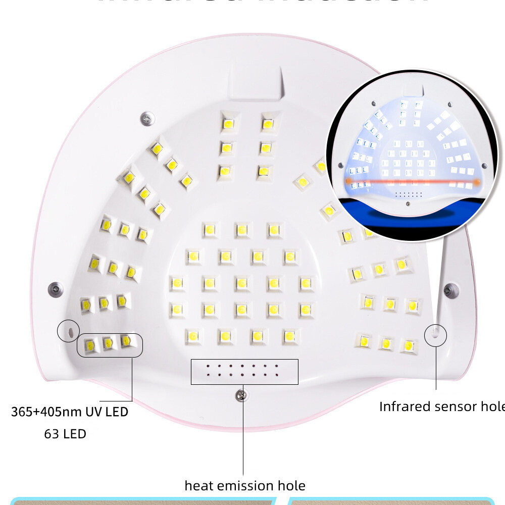 2in1 UV/LED kynsilamppu LIVMAN SUN C2, 288W hinta ja tiedot | Manikyyri ja pedikyyri | hobbyhall.fi