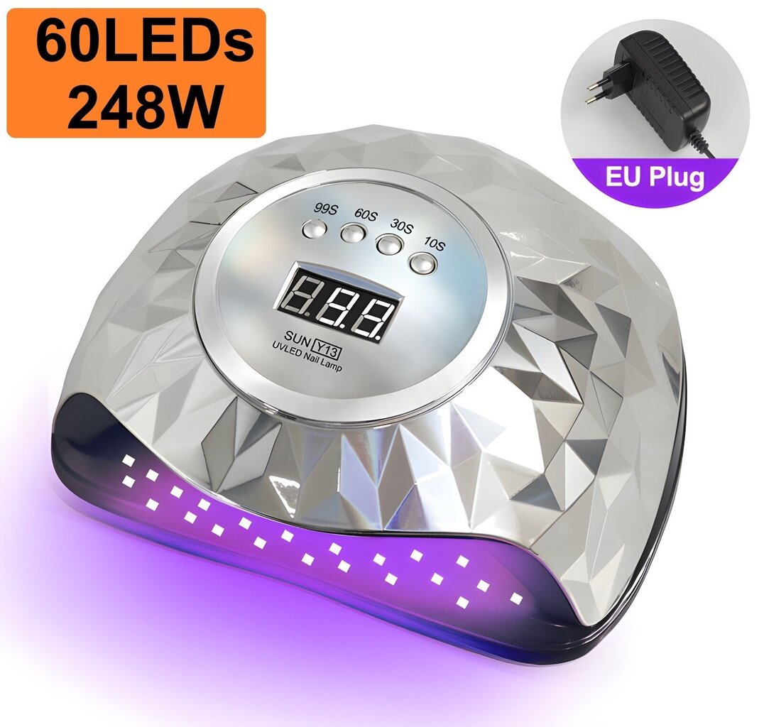 2in1 UV/LED kynsilamppu LIVMAN SUN Y13, 248W hinta ja tiedot | Manikyyri ja pedikyyri | hobbyhall.fi