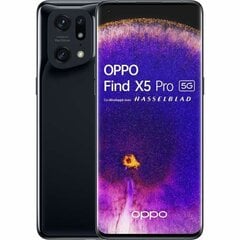 Oppo Find X5 Pro 5G 12/256GB Black hinta ja tiedot | Matkapuhelimet | hobbyhall.fi
