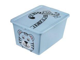 Branq X Box Deco Animal -säilytyslaatikko, 36 x 48,5 x 30 cm, 30 l, sininen hinta ja tiedot | Säilytyslaatikot ja -korit | hobbyhall.fi