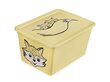 Branq X Box Deco Animal -säilytyslaatikko, 36 x 48,5 x 30 cm, 30 l, keltainen hinta ja tiedot | Säilytyslaatikot ja -korit | hobbyhall.fi