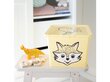 Branq X Box Deco Animal -säilytyslaatikko, 36 x 48,5 x 30 cm, 30 l, keltainen hinta ja tiedot | Säilytyslaatikot ja -korit | hobbyhall.fi