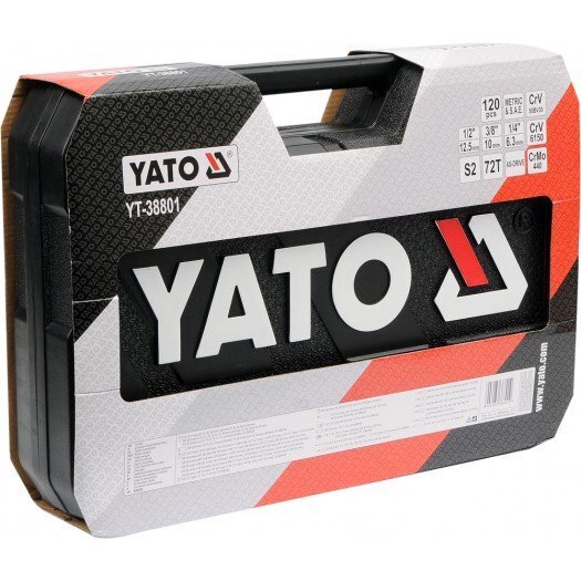 Työkalusarja Yato YT-38801, 120 kpl. hinta ja tiedot | Käsityökalut | hobbyhall.fi