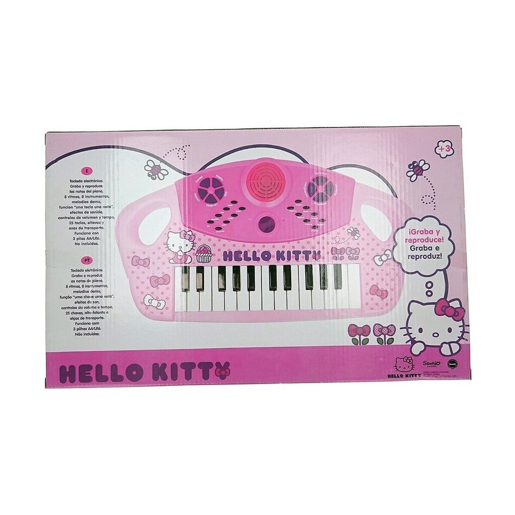 Sähköpiano Hello Kitty, vaaleanpunainen hinta ja tiedot | Kehittävät lelut | hobbyhall.fi