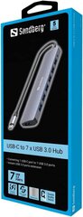 Sandberg USB-C, 7 x USB 3.0 hinta ja tiedot | Adapterit | hobbyhall.fi