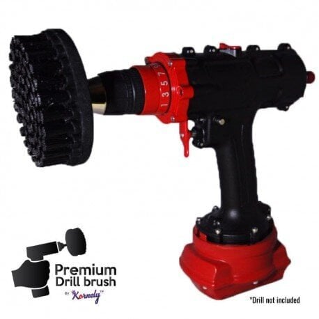 Huippuluokan puhdistusharja Kornely Drill Brush - erittäin kova, musta, 13 cm hinta ja tiedot | Käsityökalut | hobbyhall.fi