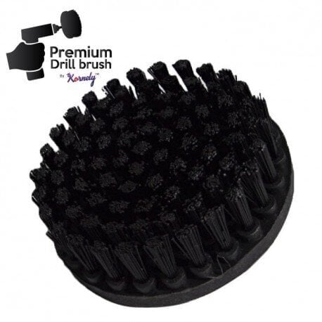 Huippuluokan puhdistusharja Kornely Drill Brush - erittäin kova, musta, 13 cm hinta ja tiedot | Käsityökalut | hobbyhall.fi