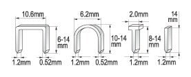 Niittipistooli Yato 6-14 mm (YT-7001) hinta ja tiedot | Käsityökalut | hobbyhall.fi