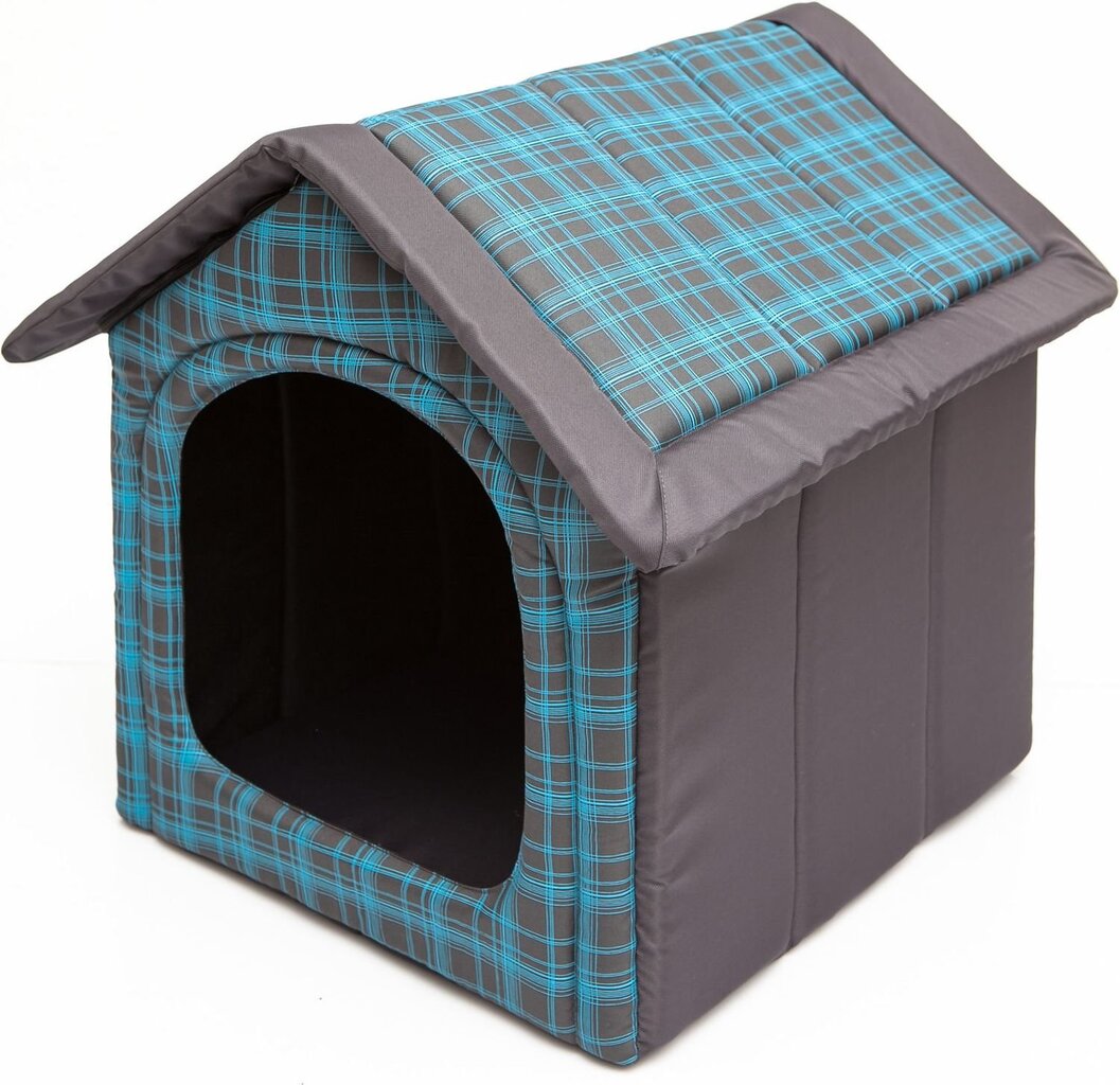 Pesämaja Hobbydog R1 neliöt, 38x32x38 cm, harmaa/sininen hinta ja tiedot | Pedit ja pesät | hobbyhall.fi