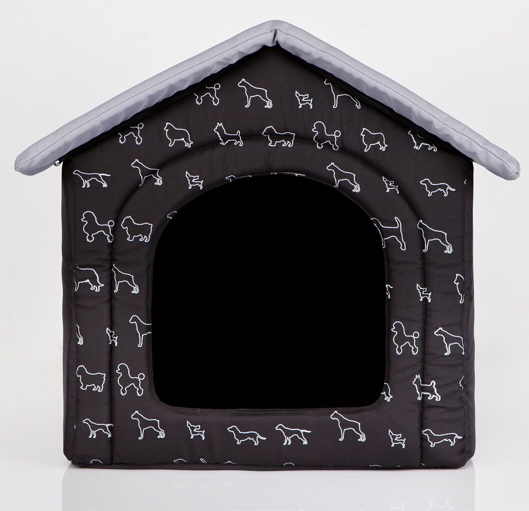 Pesämaja Hobbydog R2, 44x38x45 cm, musta hinta ja tiedot | Pedit ja pesät | hobbyhall.fi